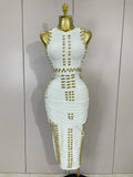 Hollywood Bandage Midi Dress