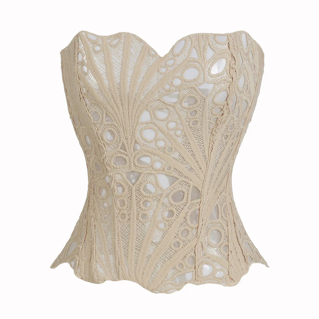 Corset Mesh Bustier Top