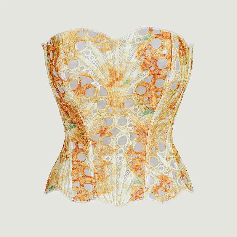 Corset Mesh Bustier Top