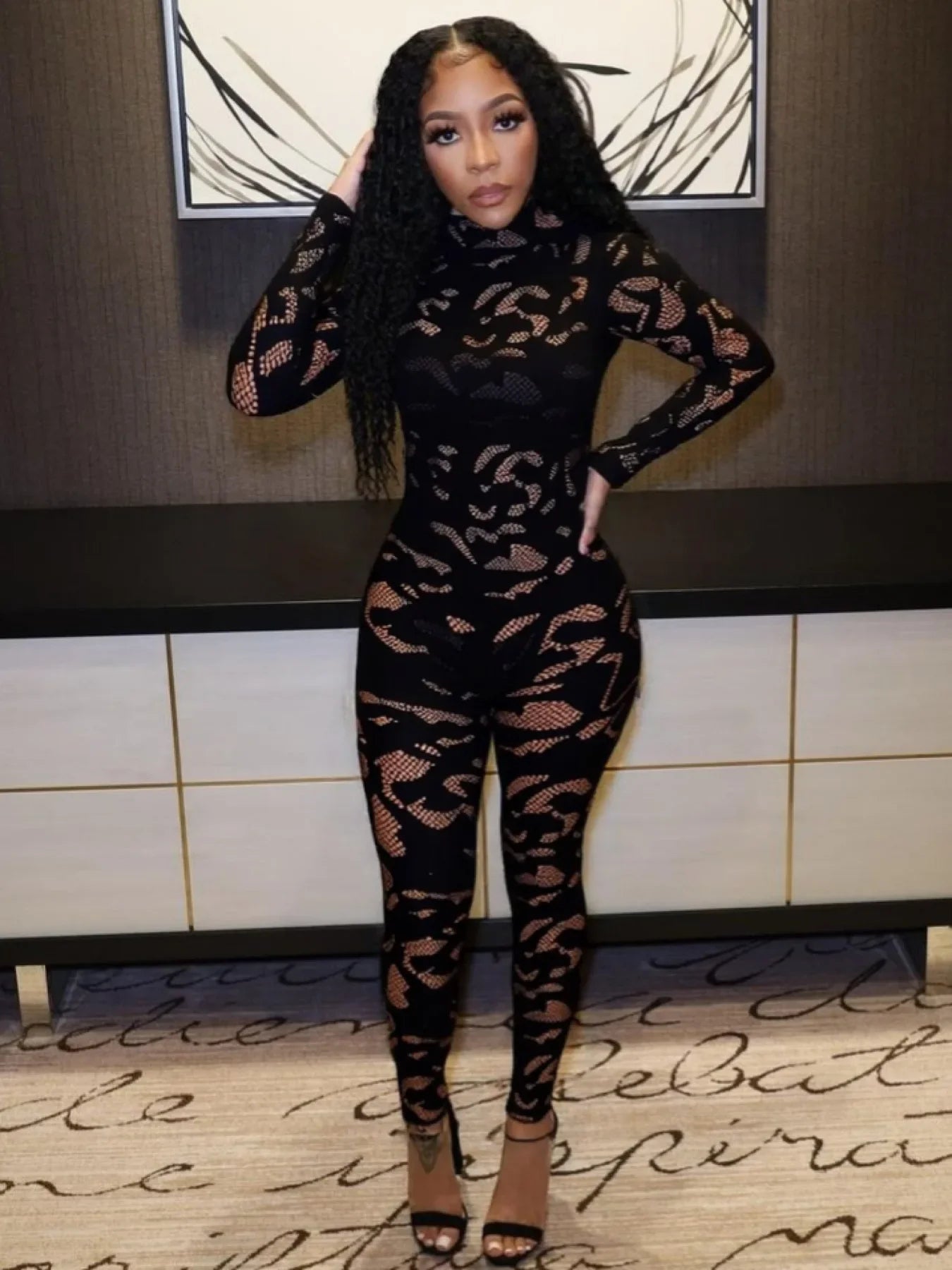 Ayda Mesh Jumpsuit