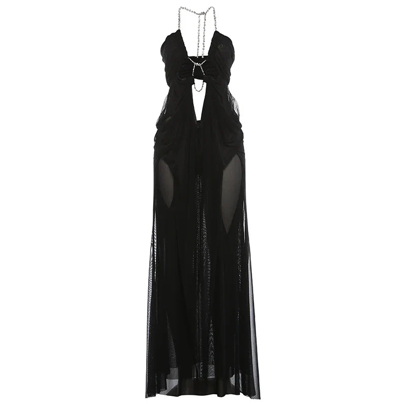 Nina Ruched Maxi Dress