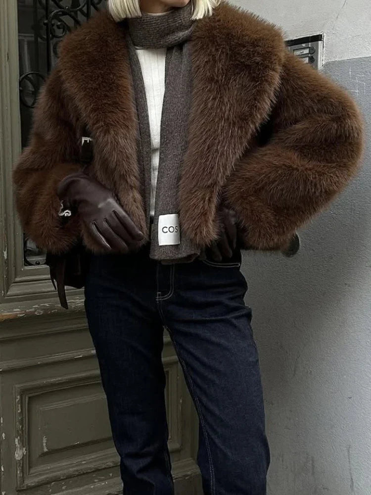 Chic Fur Plush Coat