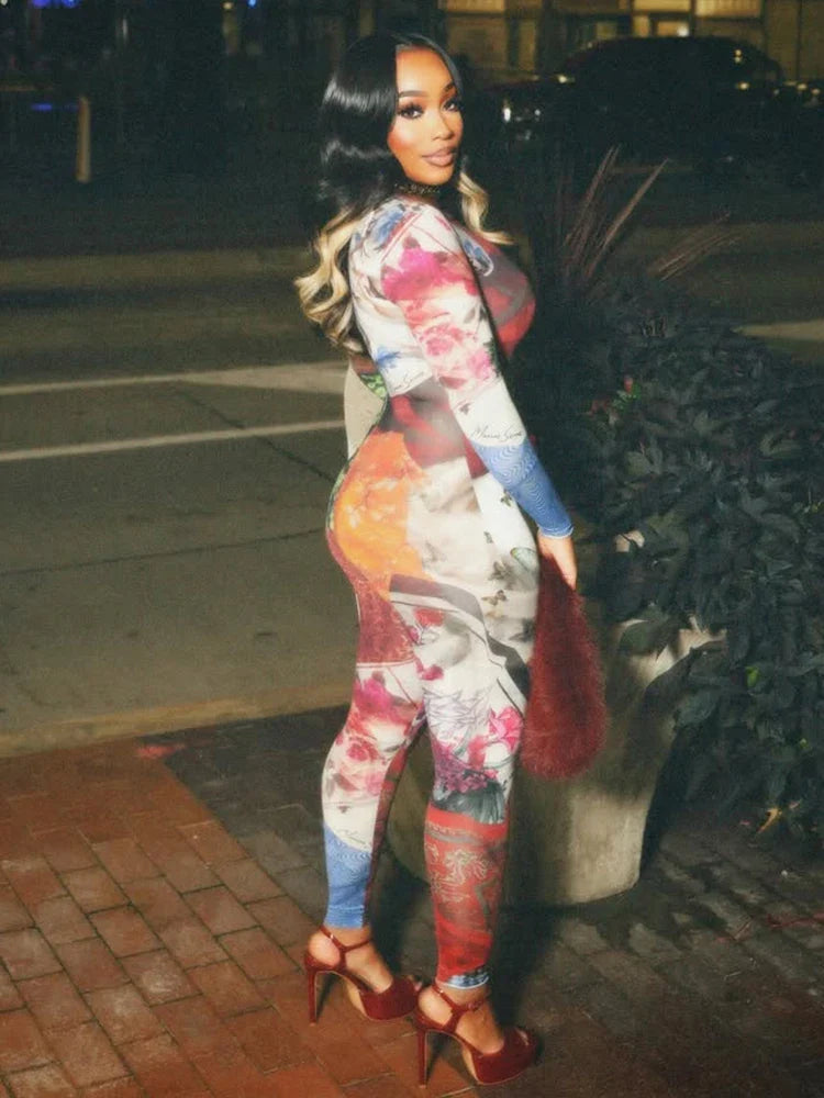 Janere Print Jumpsuit