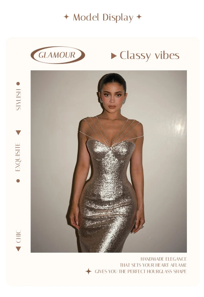 Luxe Sequin Maxi Dress