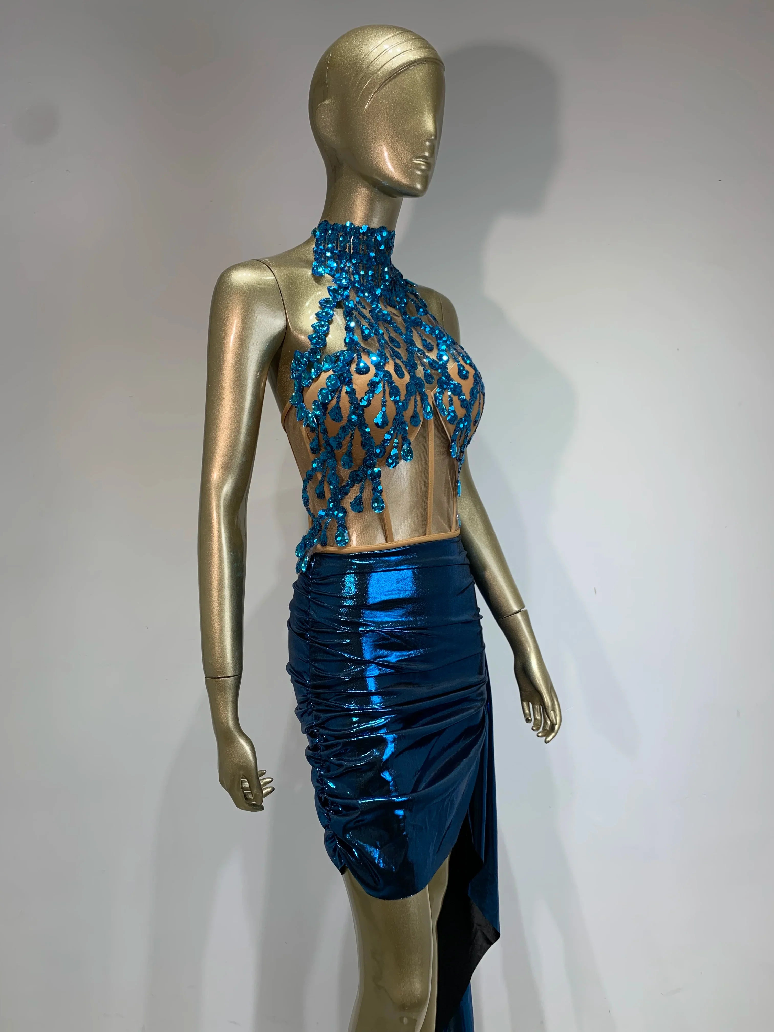 Katrina Sequins Skirt Set