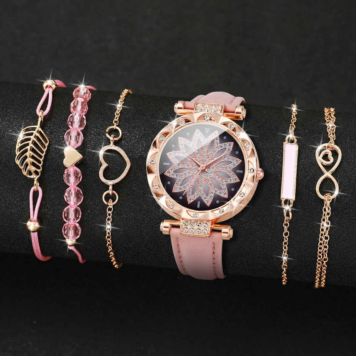 6PCS/Set Watch Bracelet Set（Without Box）