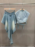 Ana Panelled Denim Set
