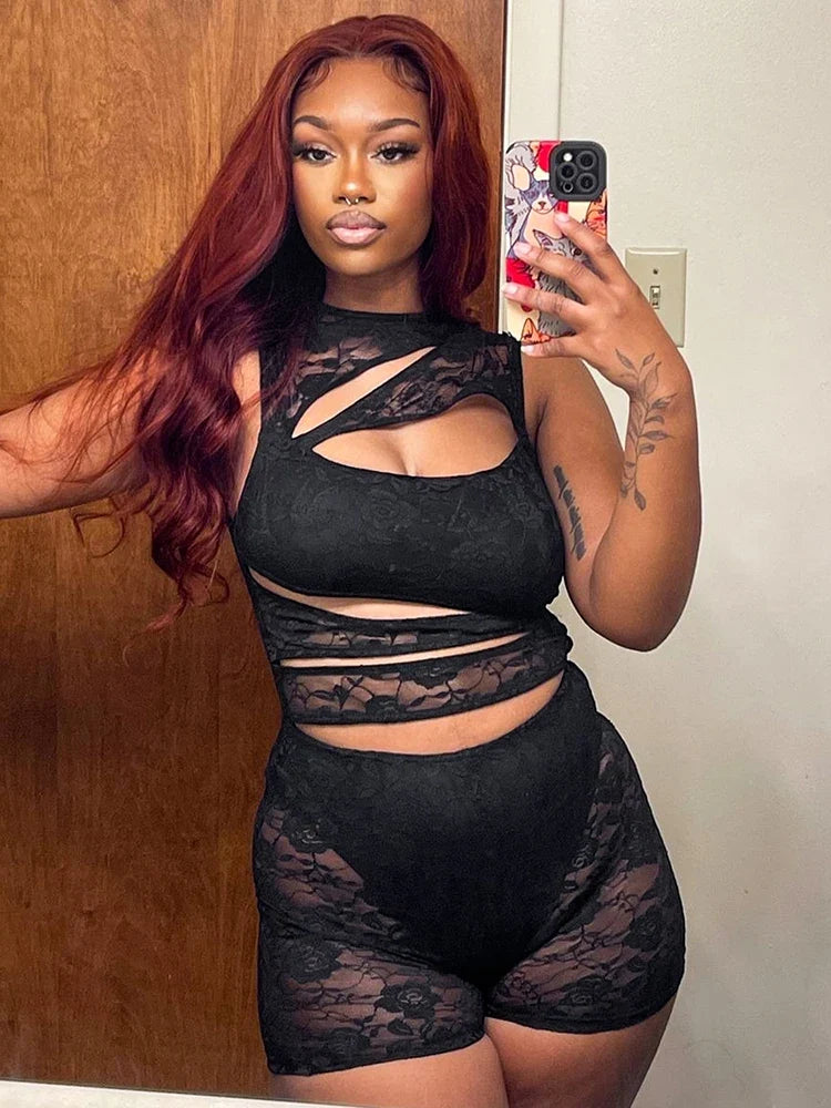 Gloria Mesh Romper