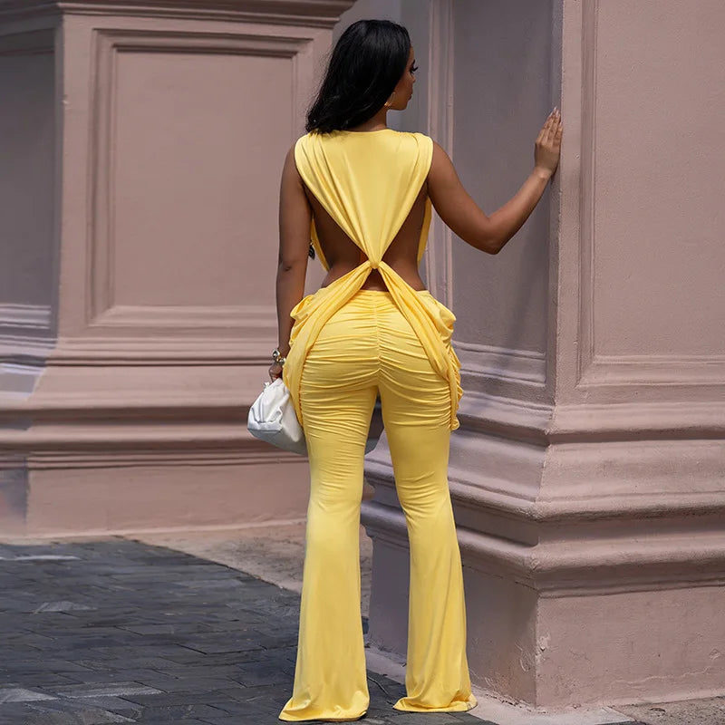 Clara Ruched Jumpsuit