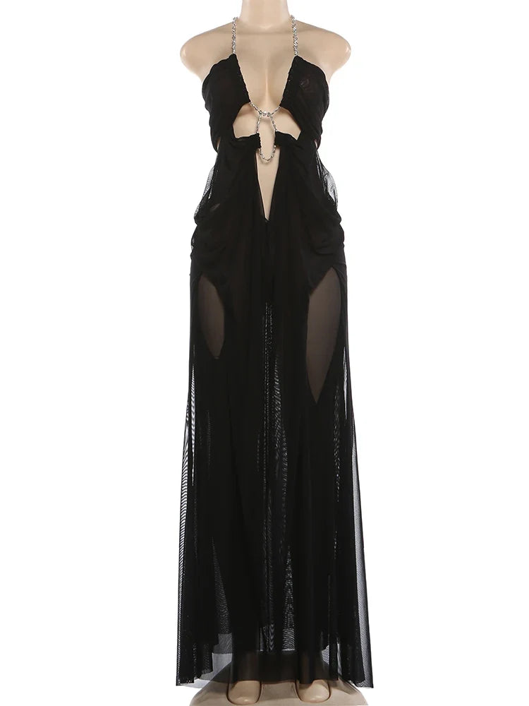 Nina Ruched Maxi Dress