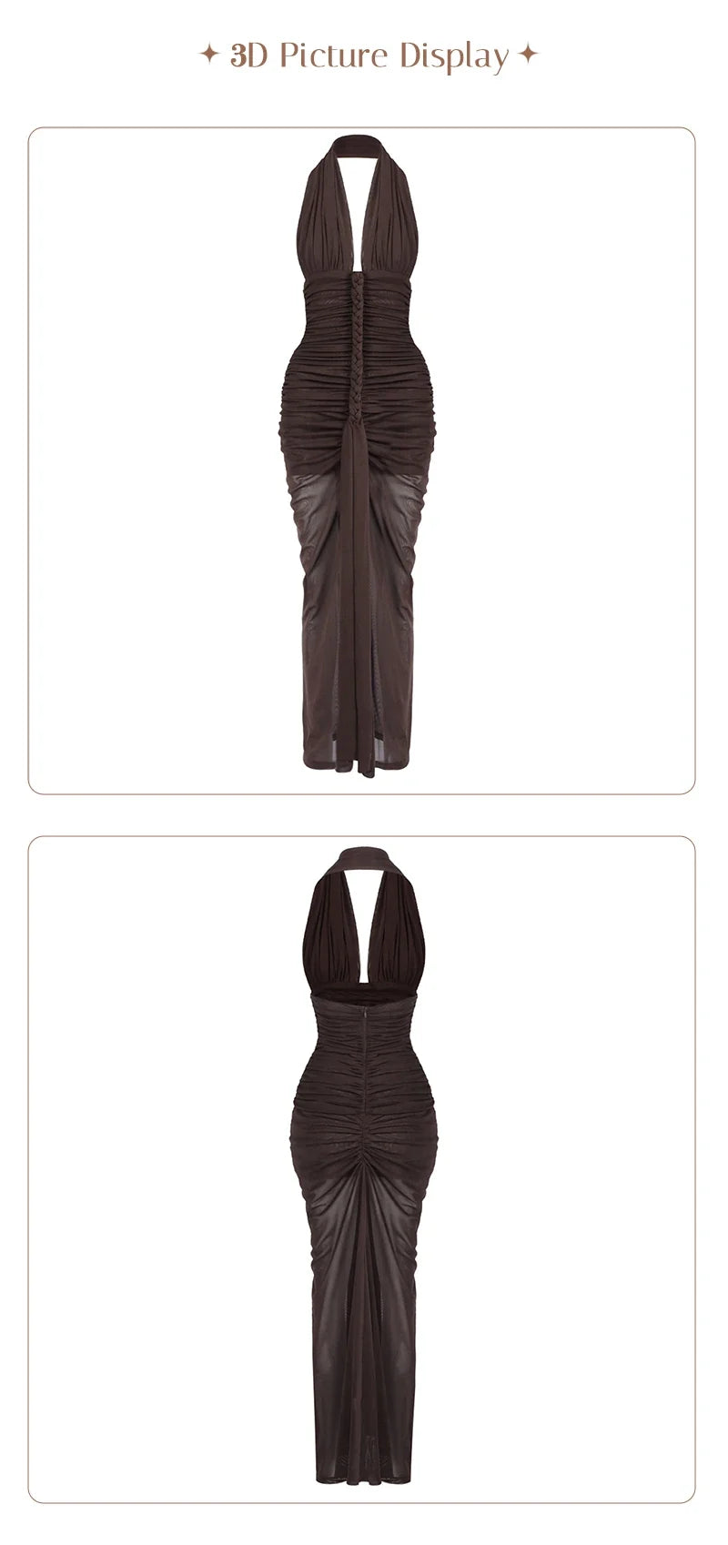 Maria Ruched Maxi Dress