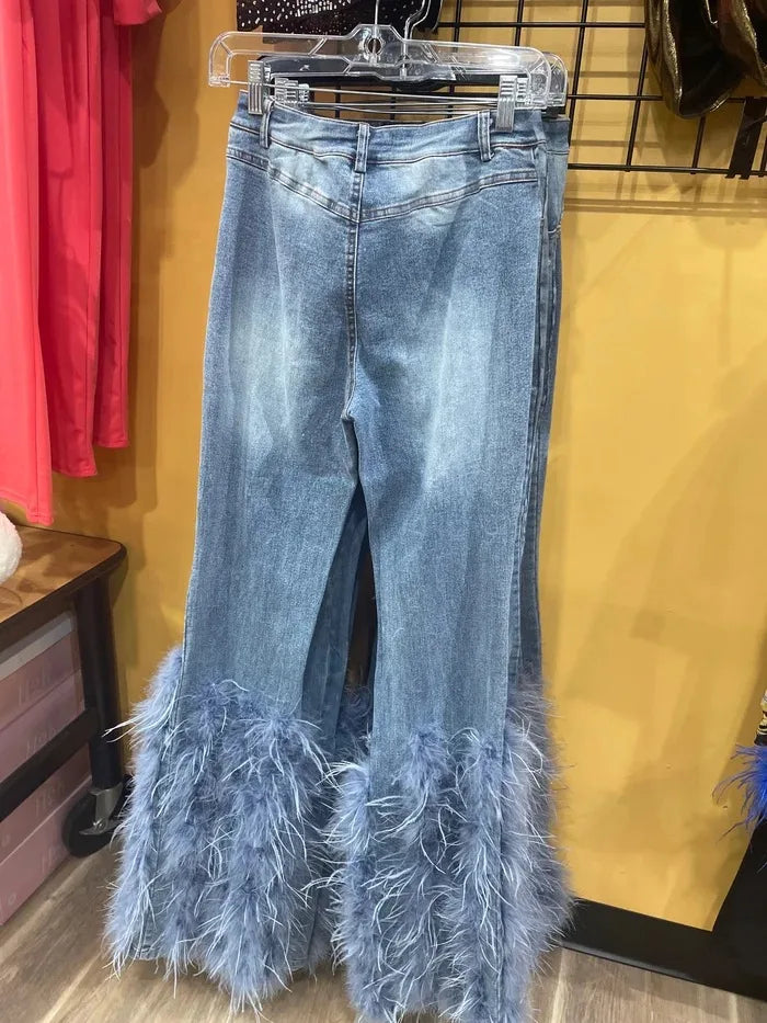 Cynthia Flare Feather Jeans