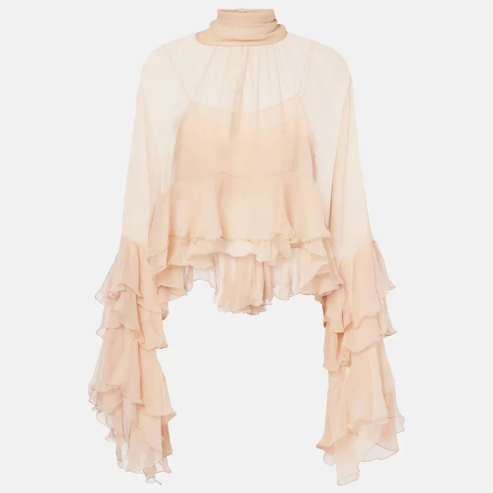 Nina Ruffle Loose Blouse