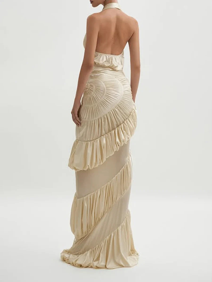 Katrine Ruffles Maxi Dress