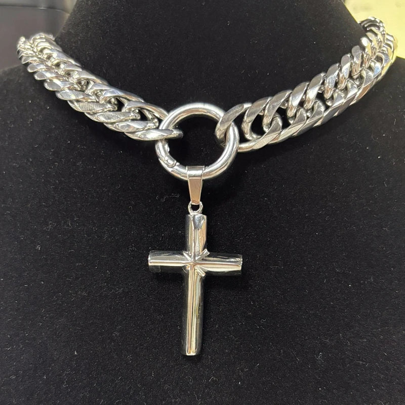 Cross Pendant Choker