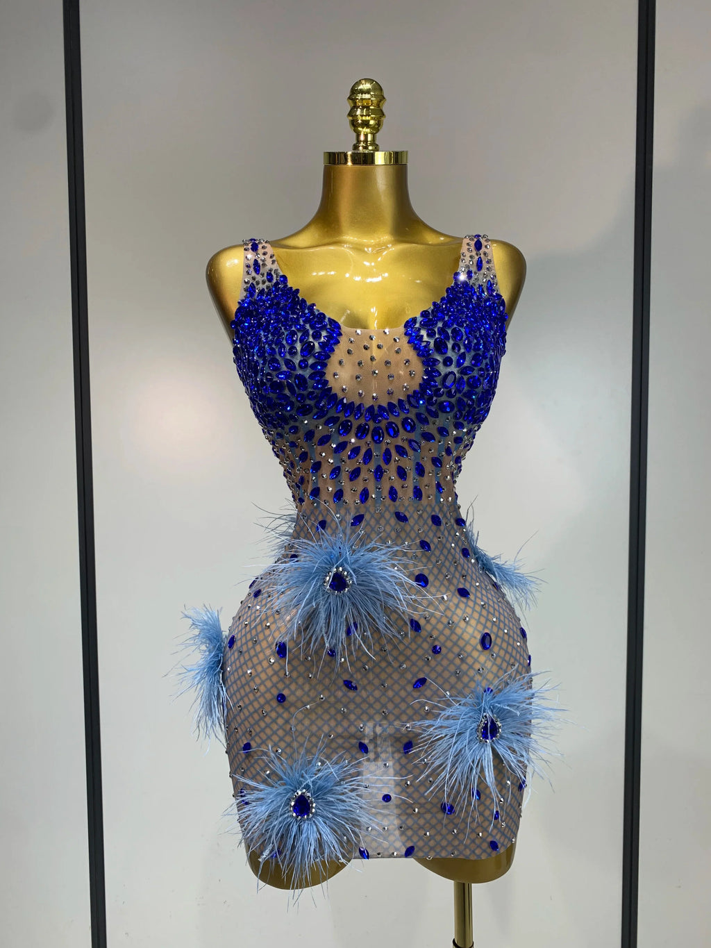 Diane Feather Mini Dress