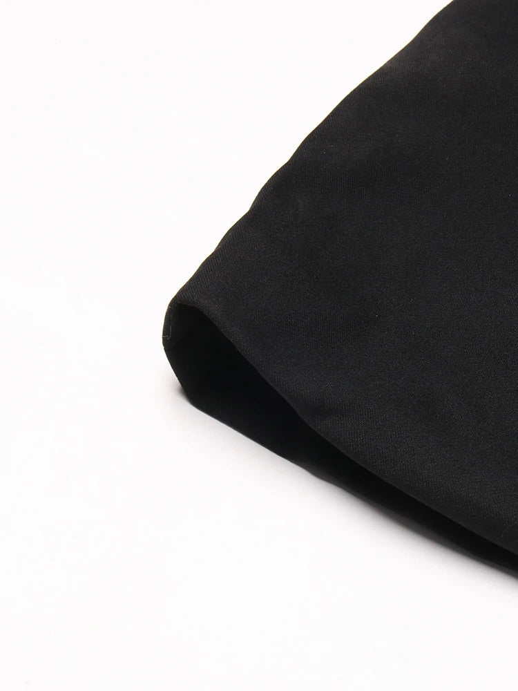 Notched Collar Belt Temperament Blazer