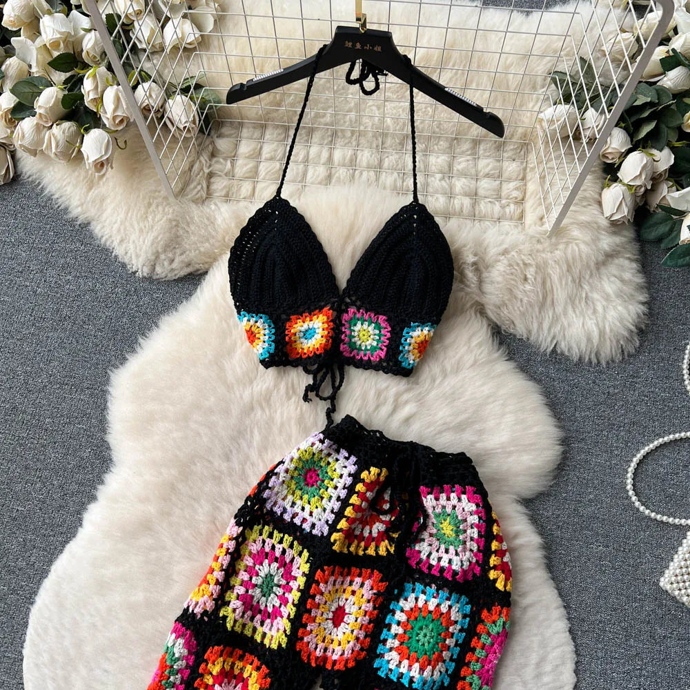 Geelee Crochet Pants Set