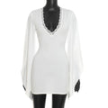Flare Bell Sleeve Mini Dress