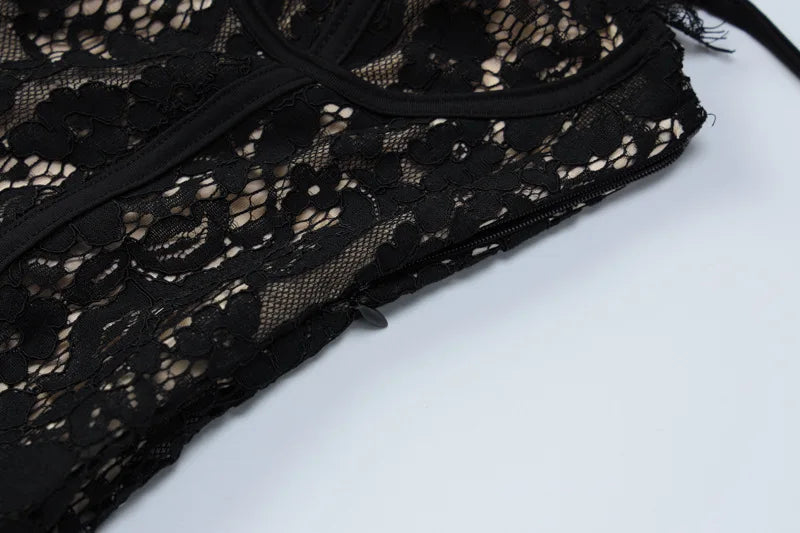 Double Lace Mini Dress