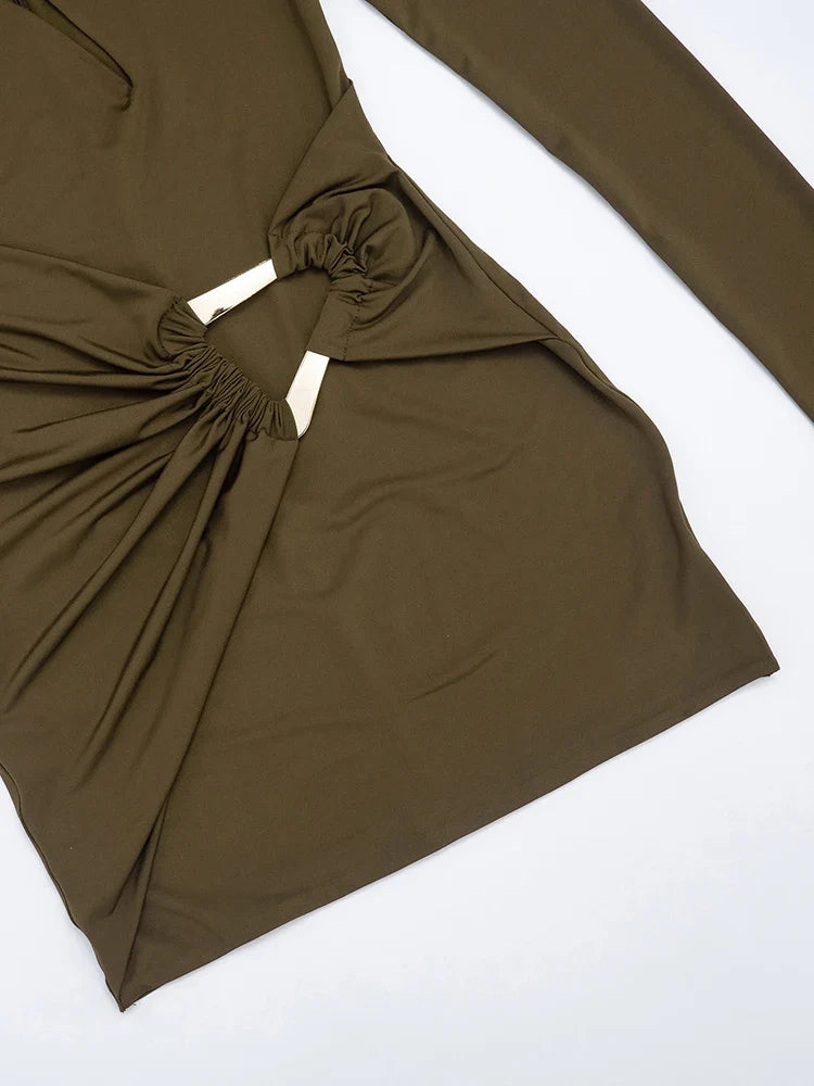 Anila Ruched Mini Dress