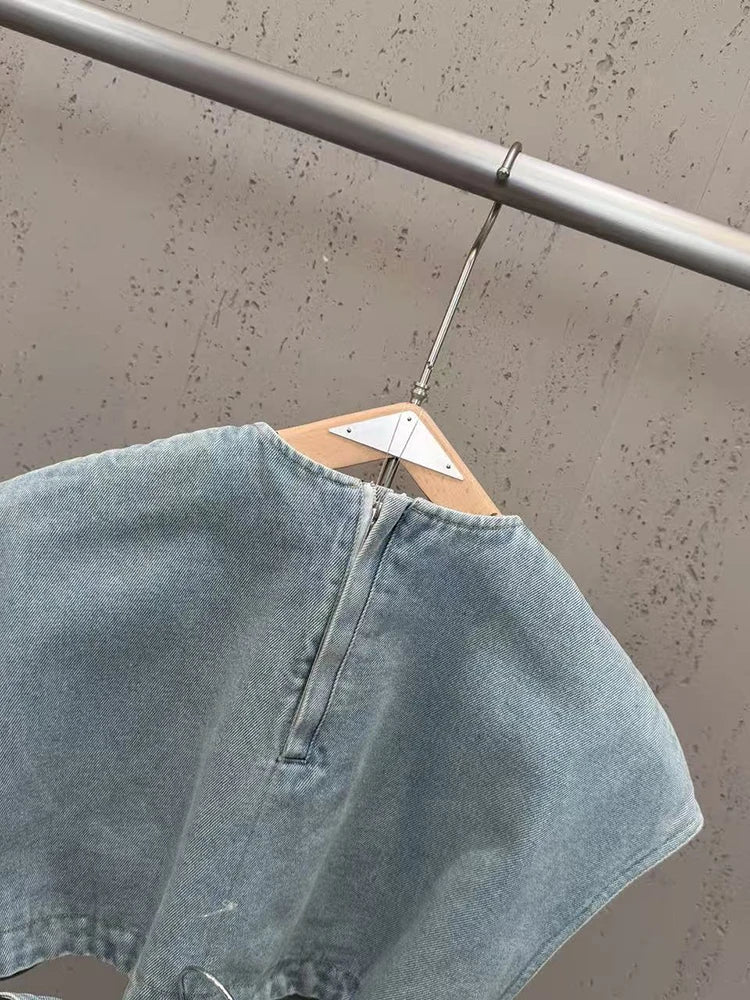 Ana Panelled Denim Set