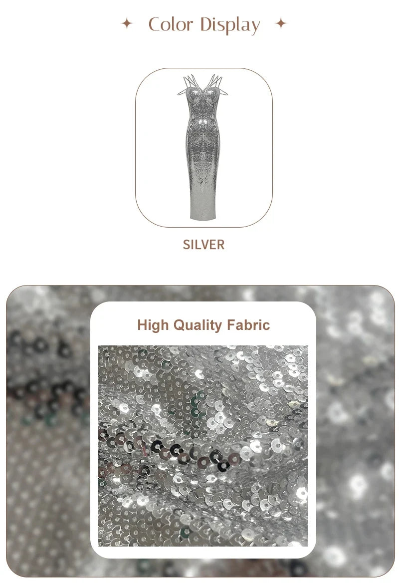 Luxe Sequin Maxi Dress