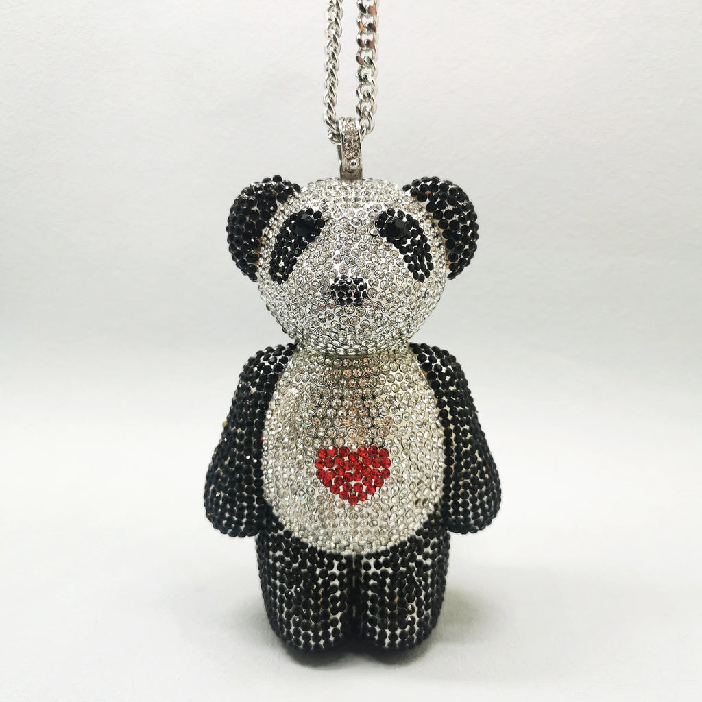 Mini Bear Diamond Clutch Bag