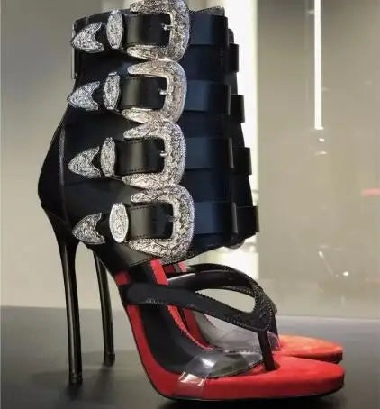 Buckle Strap High Heels