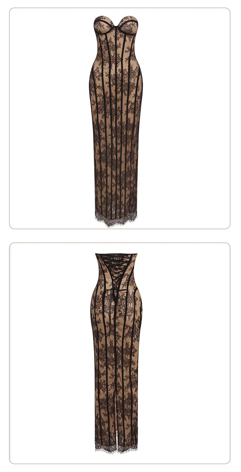 Kerry Corset Bustier Maxi Dress