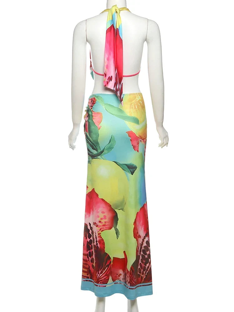 Amya Maxi Skirt Set