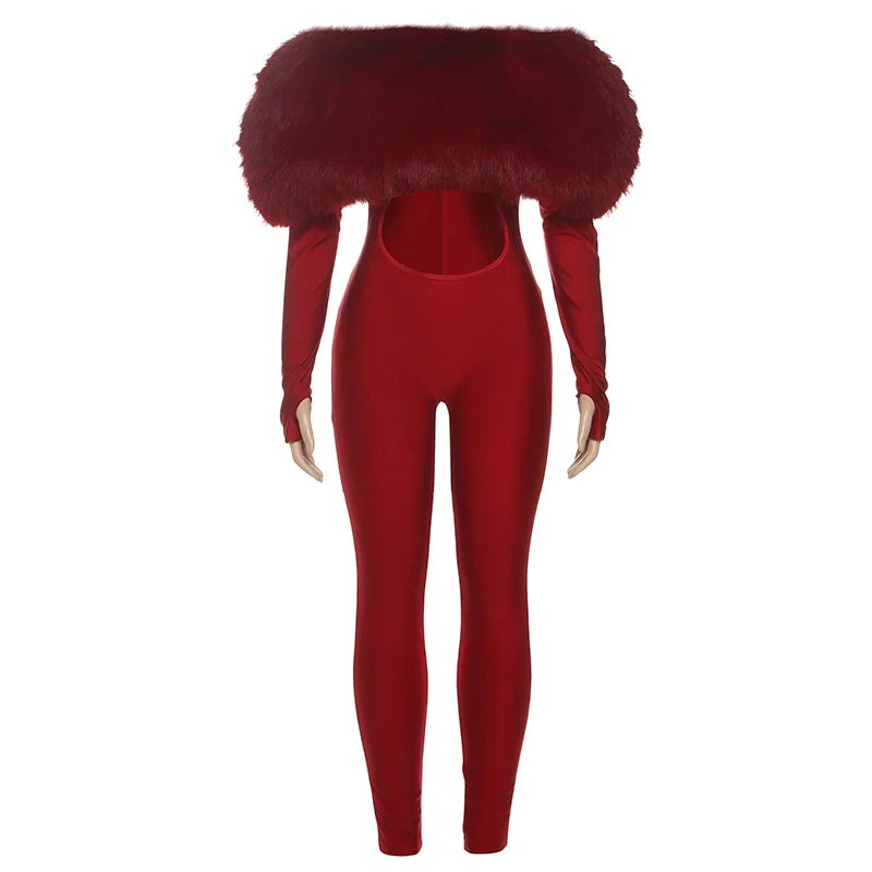 Fur Fantasy Jumpsuit