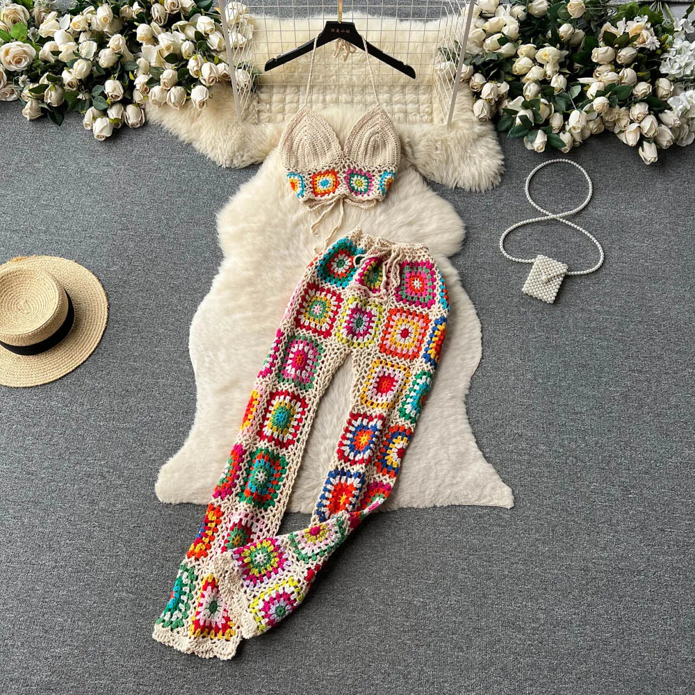 Geelee Crochet Pants Set