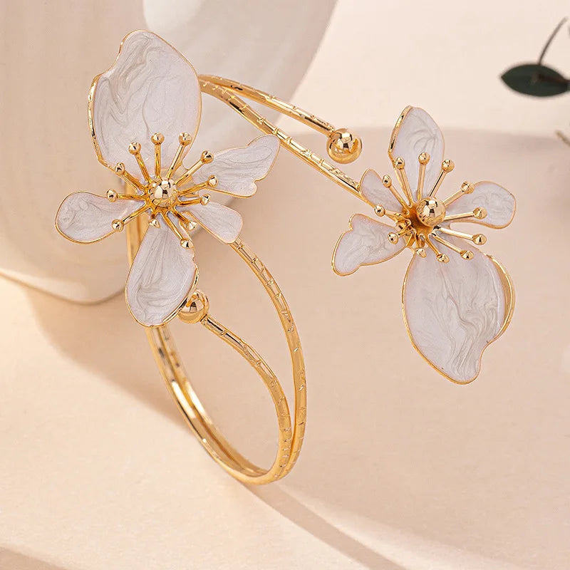 Flower Arm Cuff Bracelet