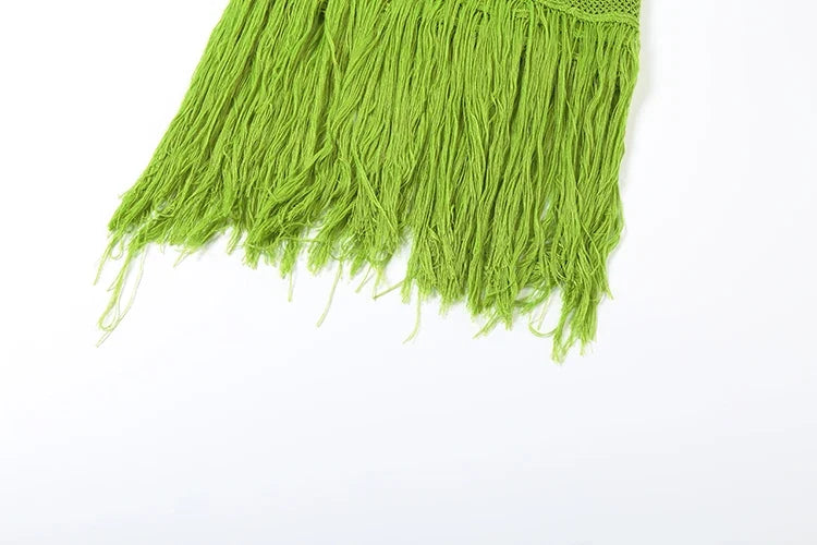 Katrina Knit Tassel Maxi Dress