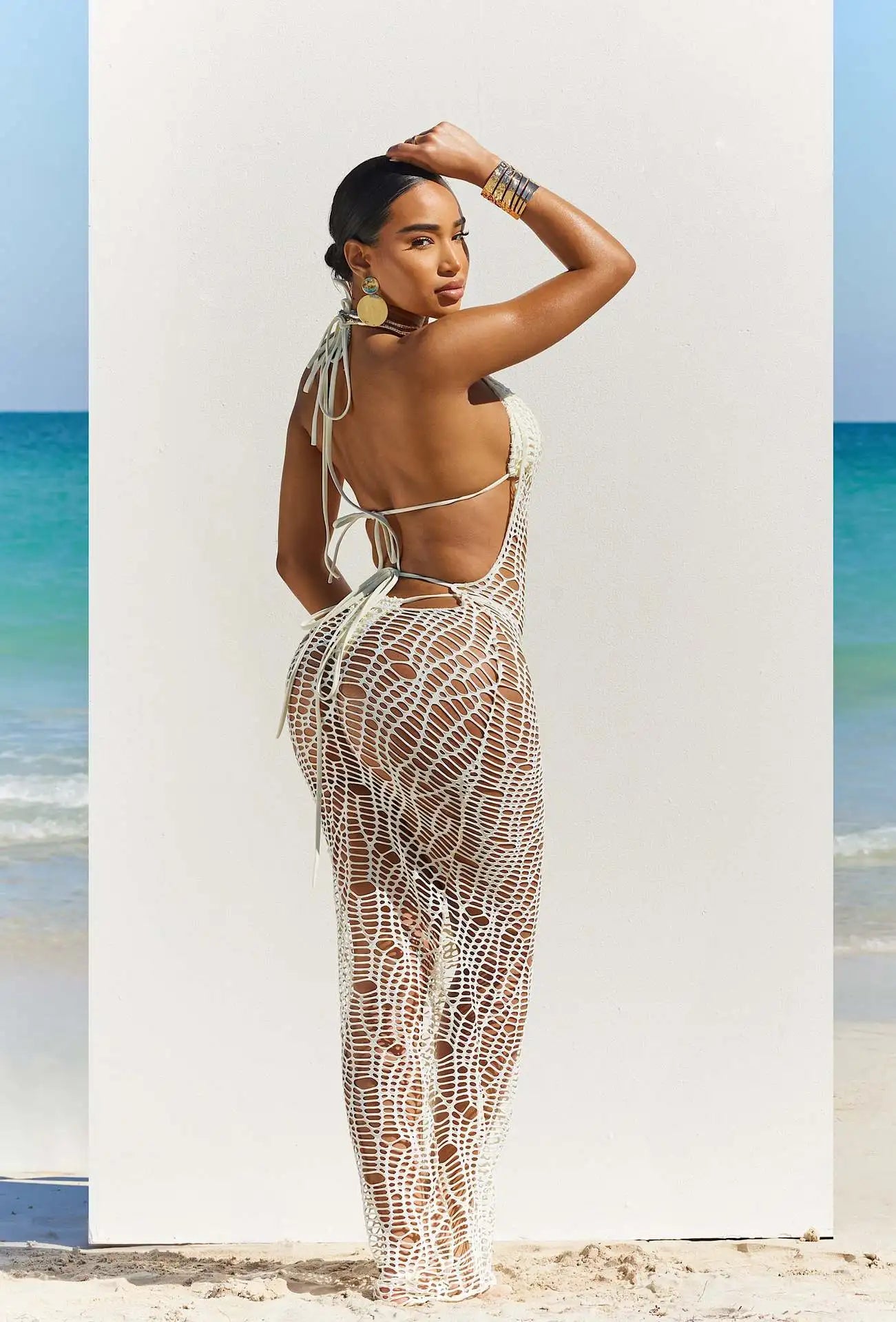 Bikini 3pcs Knitted Dress