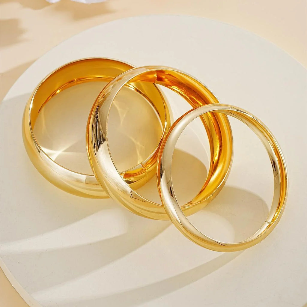 3pcs Oversized Chunky Bangle Bracelet
