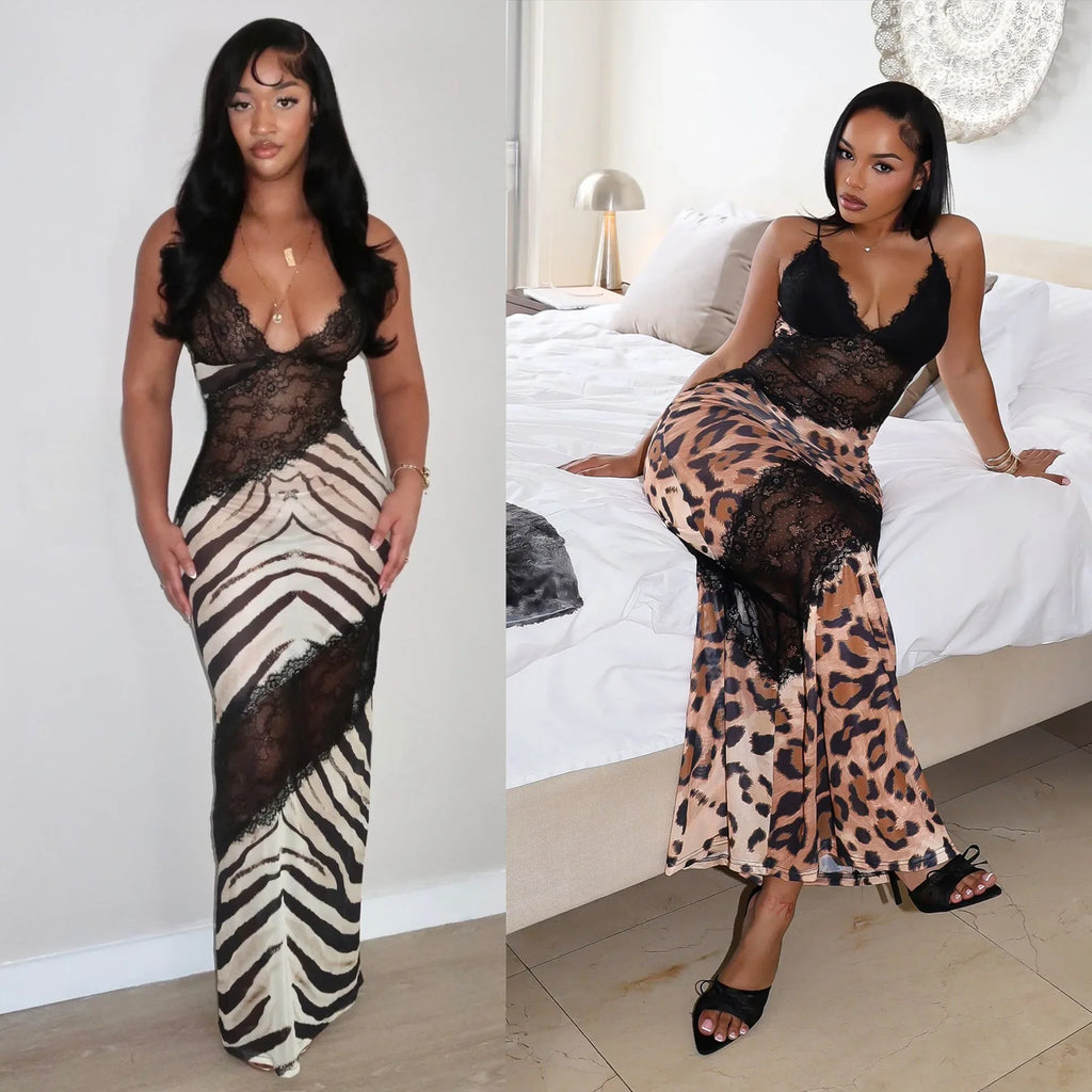 Ari Mesh Bodycon Maxi Dress