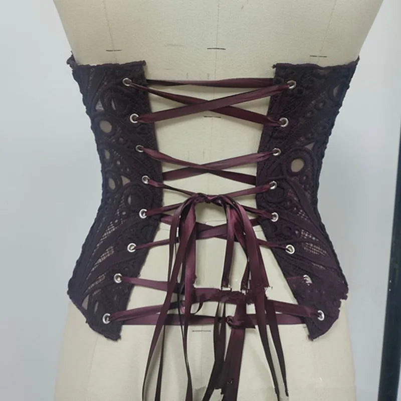 Corset Mesh Bustier Top