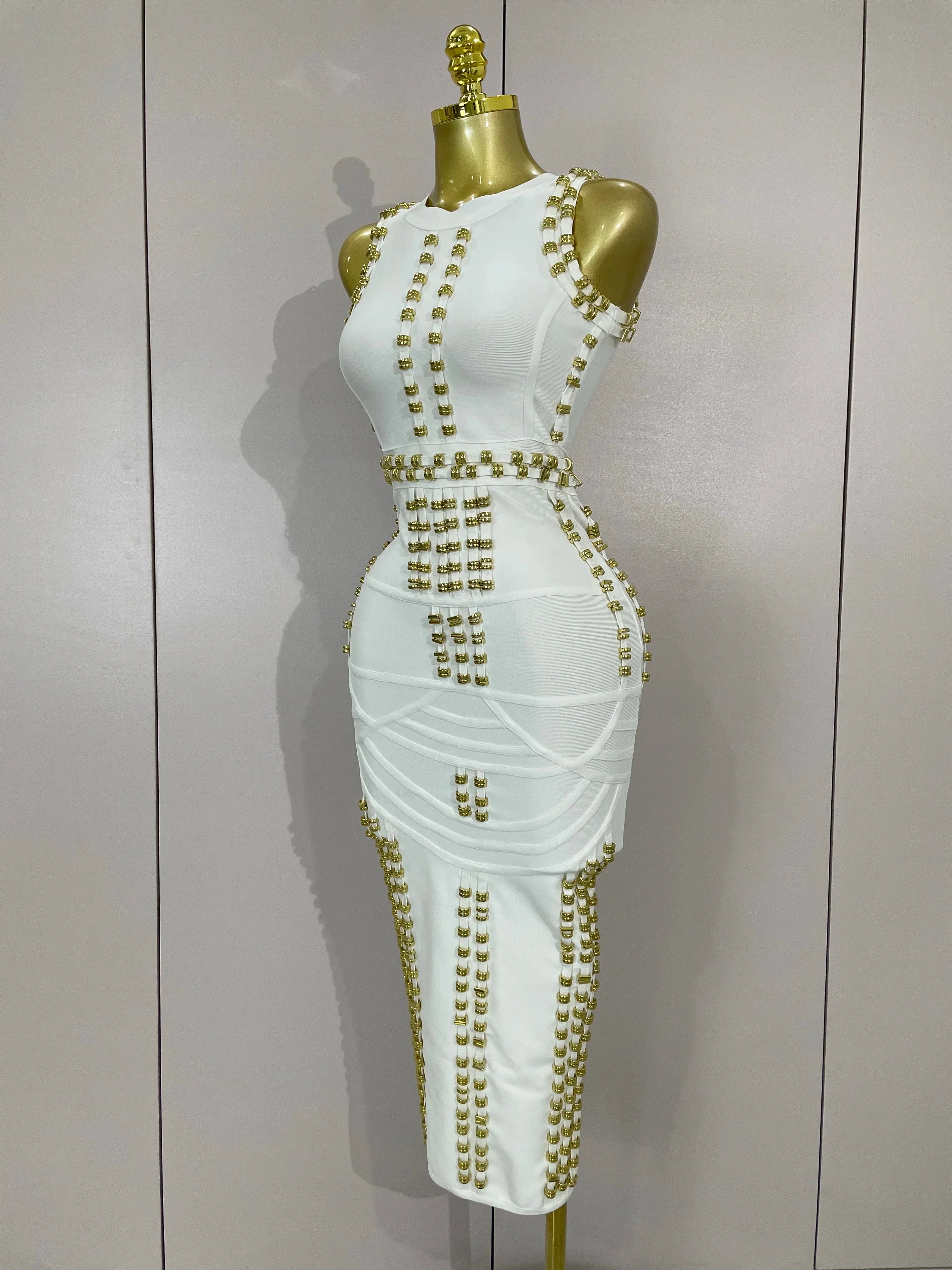 Hollywood Bandage Midi Dress
