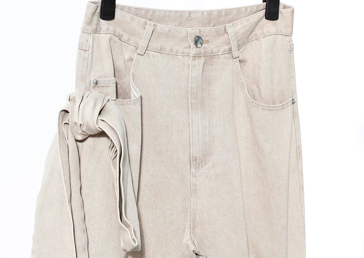 Bow Wrap Denim Set