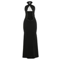 Cross Bodycon Maxi Dress