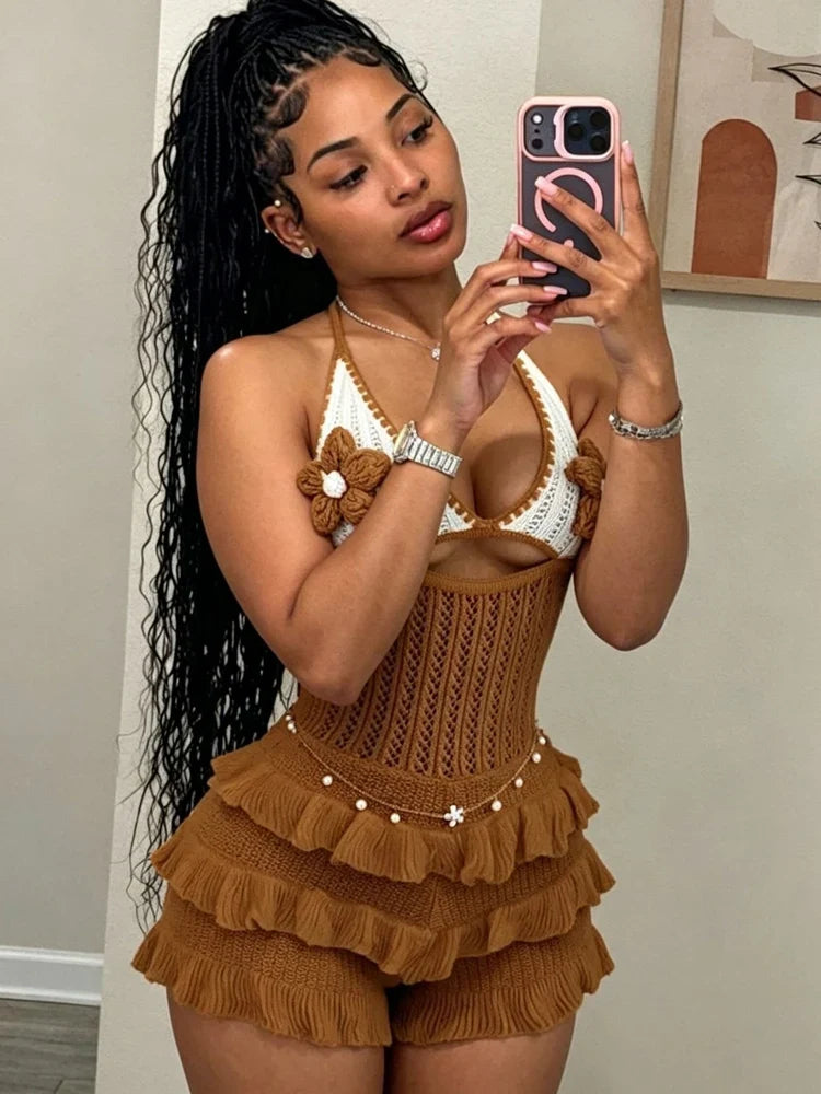 Coquette Crochet Romper