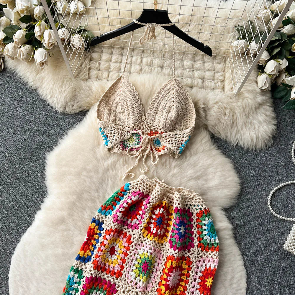 Geelee Crochet Pants Set