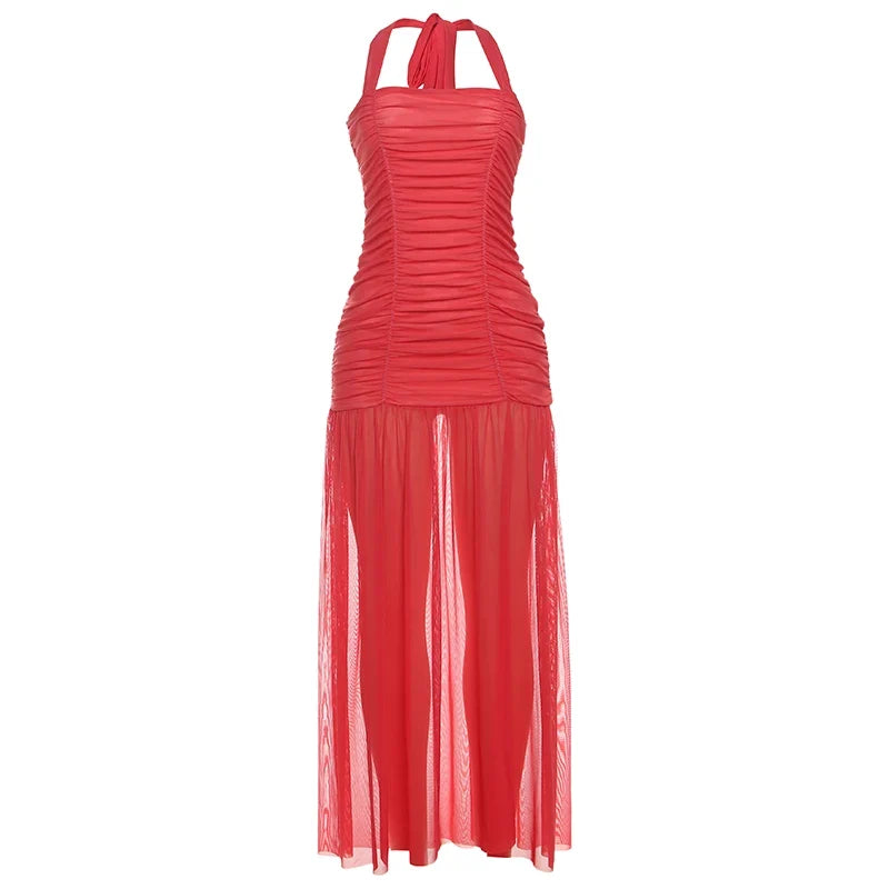 Lisa Ruched Maxi Dress