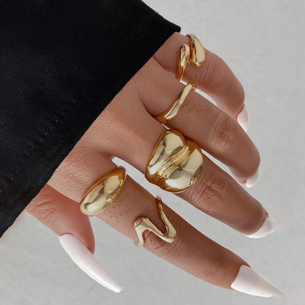 15Pcs Retro Boho Rings Set