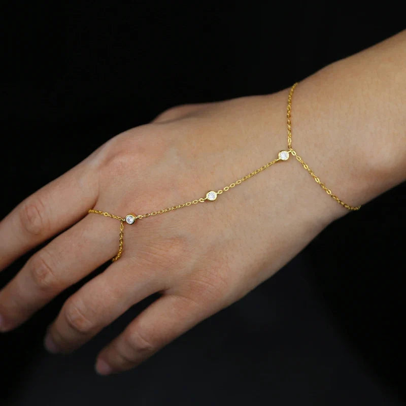 Charm Ring Wrist Bracelet