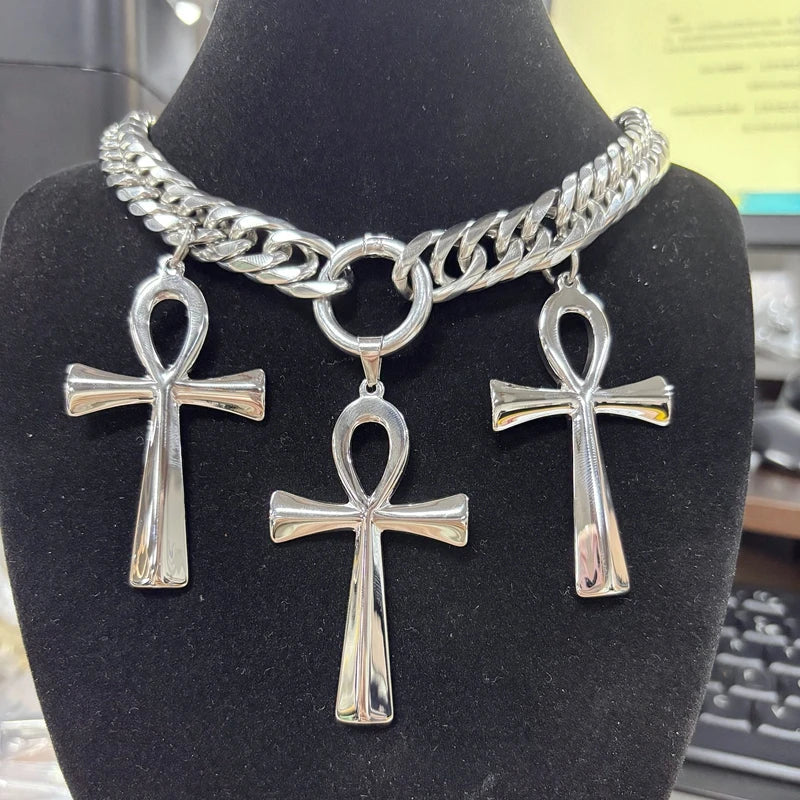 Cross Pendant Choker
