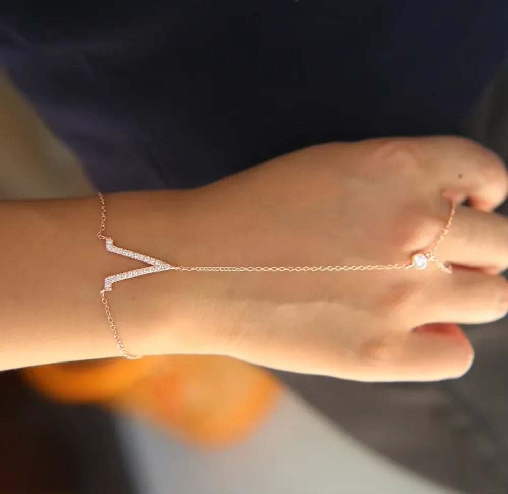 Charm Ring Wrist Bracelet