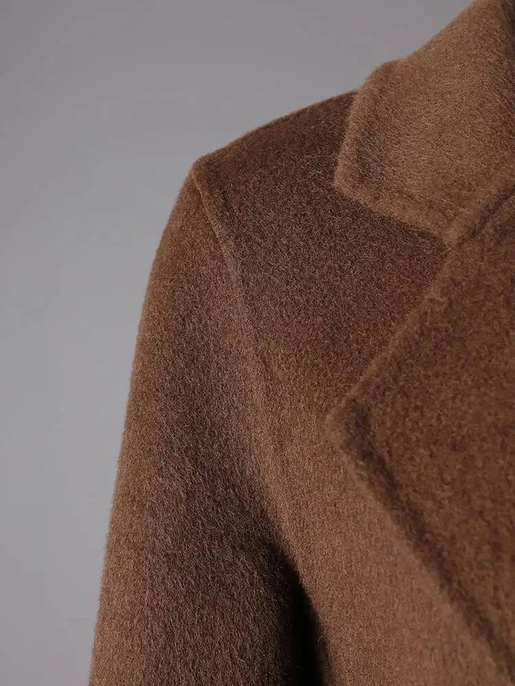 Brown Belted Trench Coat
